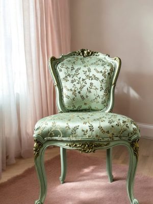 antique reupholstered chair