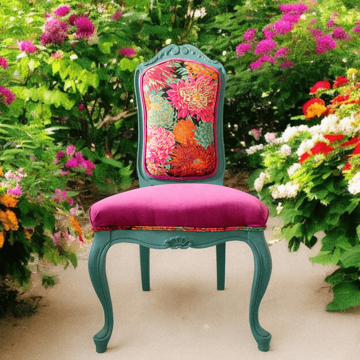 fleur sauvage floral chair cover image